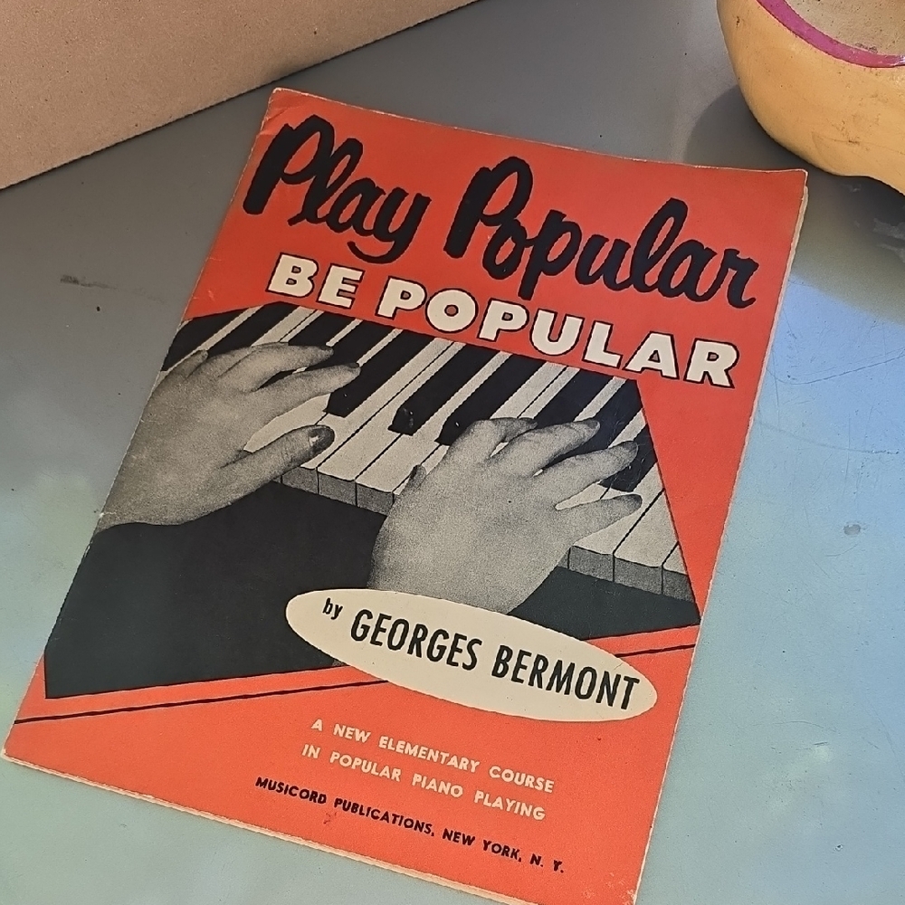 Be POPULAR Play Popular Sheet Music PIANO Song Book Lesson 1952 50s